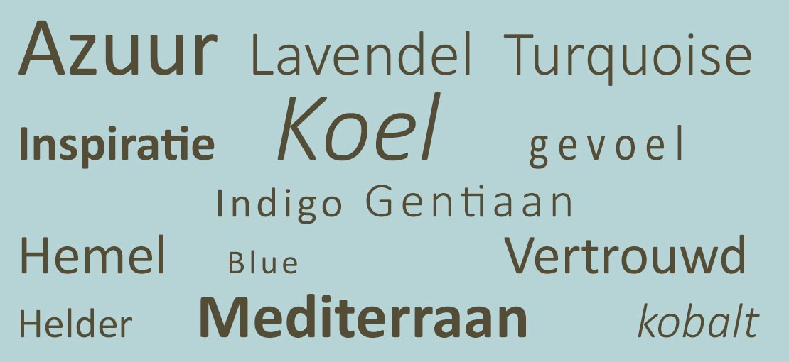 Inspiratie blauw - Helder - vertrouwd - indigo - kobalt - blue - koel - indigo - hemel - inspiratie - azuur