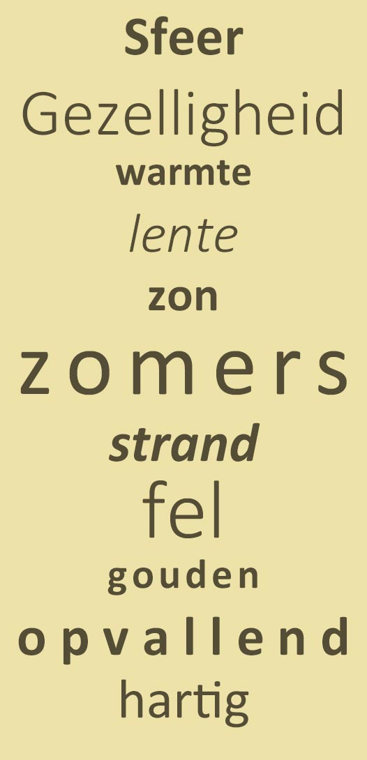 Inspiratie geel - sfeer - gezellig - warmte - lente - zon - zomer